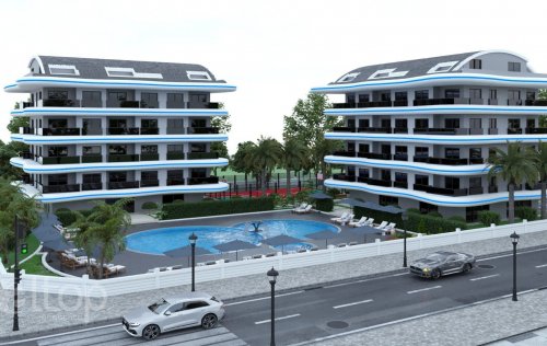 ID: 6087 1+1, 2+1 Development project, 47 m2 in Incekum, Alanya, Turkey 