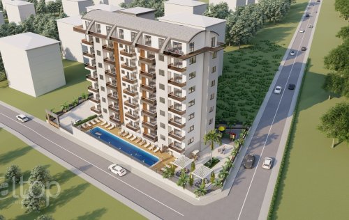 ID: 7834 1+1 2+1 3+1 Apartment, 55 m2 in Avsallar, Alanya, Turkey 