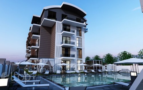 ID: 7649 1+1 Apartment, 55 m2, Gazipasha, Turkey 
