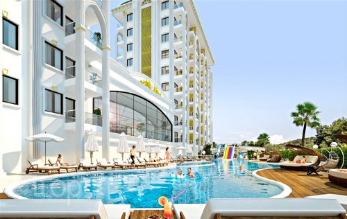 ID: 2758 1+1 Apartment, 42 m2 in Avsallar, Alanya, Turkey 