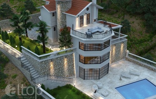 ID: 5800 3+1 Villa, 235 m2 in Kargicak, Alanya, Turkey 