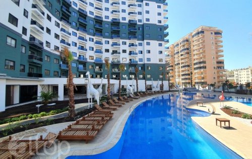 ID: 5908 1+1 Apartment, 59 m2 in Mahmutlar, Alanya, Turkey 