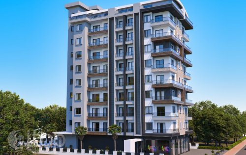 ID: 6437 1+1 2+1 3+1 Apartment, 54 m2 in Mahmutlar, Alanya, Turkey 