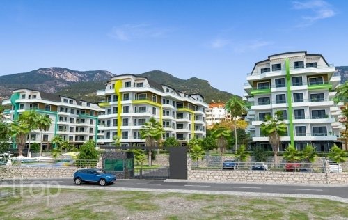 ID: 6833 1+1 2+1 3+1 4+1 Apartment, 52 m2 in Oba, Alanya, Turkey 
