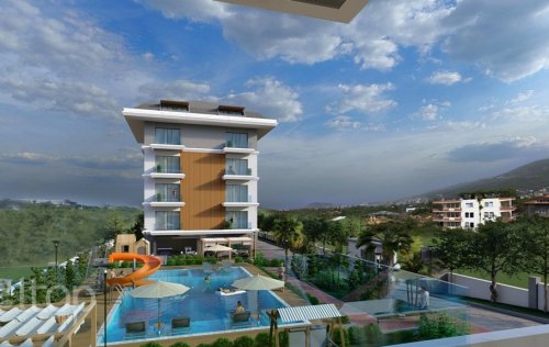 ID: 6896 1+1 2+1 Apartment, 50 m2 in Oba, Alanya, Turkey 