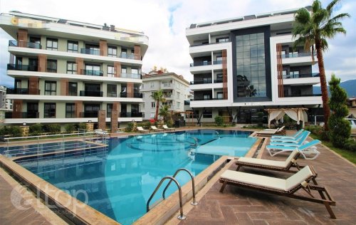 ID: 8093 1+1 Apartment, 55 m2 in Oba, Alanya, Turkey 