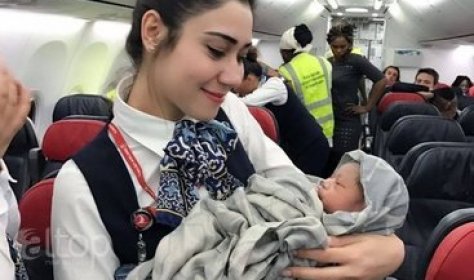 Стюардессы «Турецких авиалиний» снова приняли роды в воздухе