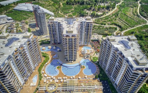 ID: 6362 1+1 Apartment, 73 m2 in Mahmutlar, Alanya, Turkey 
