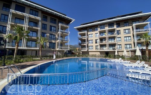ID: 7153 1+1 Apartment, 60 m2 in Oba, Alanya, Turkey 