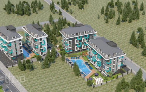 ID: 7011 2+1 3+1 Apartment, 70 m2 in Alanyas center, Alanya, Turkey 