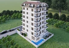 Продажа квартиры 1+1 2+1, 49 м2, до моря 400 м в районе Махмутлар, Аланья, Турция № 7267 – фото 1