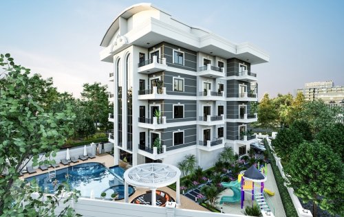 ID: 9362 1+1 2+1 Apartment, 56 m2 in Oba, Alanya, Turkey 